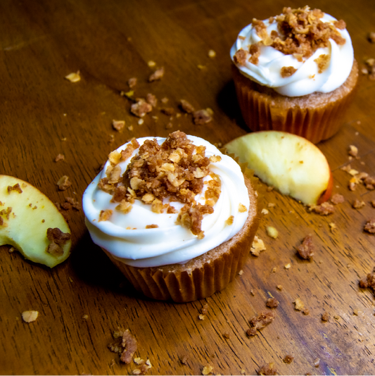 Vegan Apple Crumble Cupcake